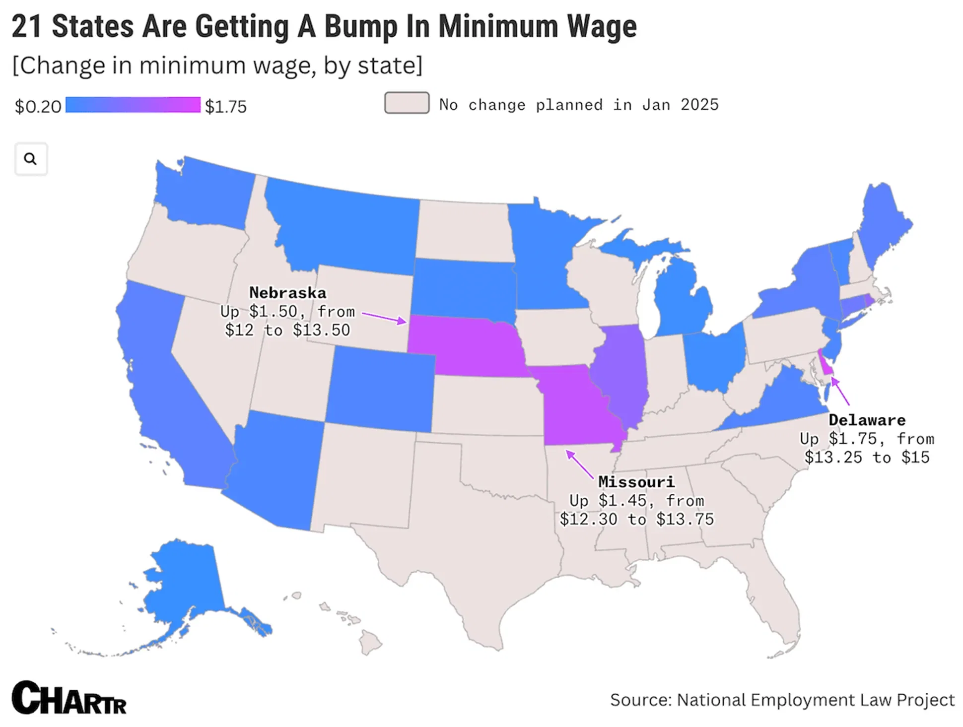 21 states kicked the year off by raising the minimum wage